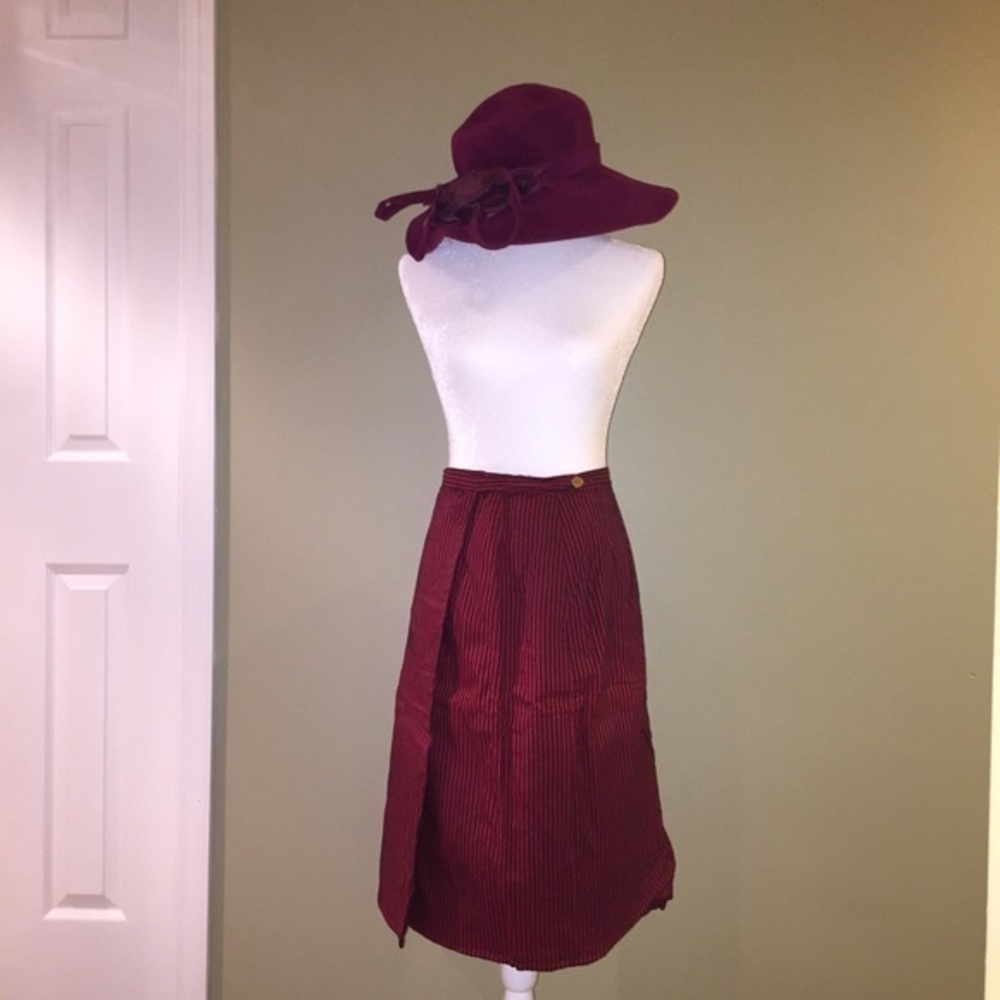 Vintage‎ Wrap Skirt 1970’s Handmade Reversible
